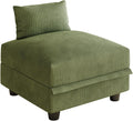 LLappuil Sofa Storage Seat Module for Sectional Sofa, Square Modular Sectional Couches for Living Room, Carton B, Green Corduroy | Tool Free Assembly