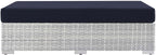 Modway EEI-4308-LGR-NAV Ottoman, Light Gray Navy