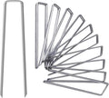 6 Inch Galvanized Garden Landscape Staples Stakes 25 50 100 PCS Anti-Rust Garden Staples U-Shaped Landscape Pins for Secure Lawn Fabric (25, 6 Inch)