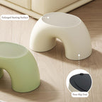 Simple Colourful Small Short Stool for Home, Non-Slip Ring Rainbow Shoe Stool for Living Room Bedroom Study Leisure Place, E