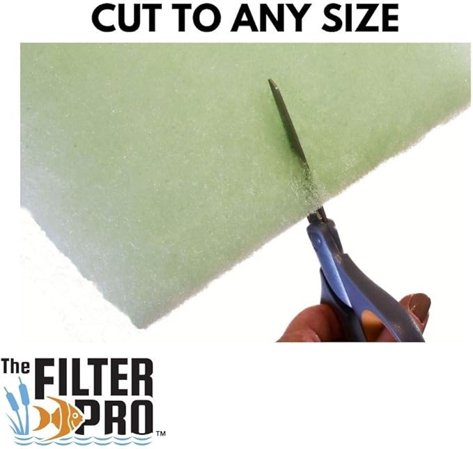 Lime Green Fine Filter Media, 1" Thick, 28" x 240" Roll, Perfect for Aquariums, Ponds or Water Gardens, Made in USA