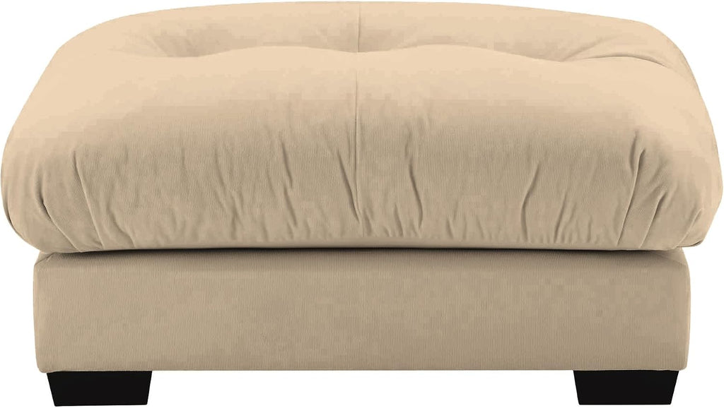 Velvet Upholstered Couches Ottoman for Oversized Modular Sectional Sofas, Camel