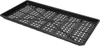 SUNPACK 10" x 20" Heavy Duty Mesh Plastic Seed Starting Tray, Black, 1" (Pack of 30) - Ensures Water Drainage and Aeration, Perfect for Greenhouses or Indoor Gardening