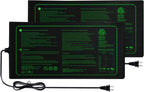 Upgrade Version 2PK Seedling Heat Mat with ETL Listed,Warm Hydroponic Heating Pad for Seed Starting,Indoor Gardening,Brewing and Greenhouses,Durable Waterproof Black Plant Heat Mat