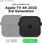 elago Apple TV Mount for Apple TV 4K 3rd Generation | 3 Mount Options (Magnet, Hang, Screw), Fit Size, Prevents overheating