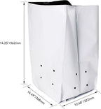 HFS(R Poly Grow Bag Planters Panda Film Black and White for Nursery Horticulture 10 Gallon - 25 PC
