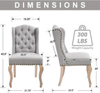 chairus Tufted Upholstered Parsons Dining Chairs Set of 4, Grey