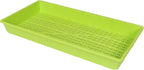 SUNPACK 10" x 20" Heavy Duty Mesh Plastic Seed Starting Tray, Lime Green, 2.3" (Pack of 30) - Ensures Water Drainage and Aeration, Perfect for Greenhouses or Indoor Gardening
