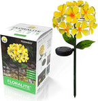 Solar LED Metal Flower Stake Light - Perfect for Your Garden, Patio, Walkway, or Outdoor Living Area - Includes 1 Flower Light