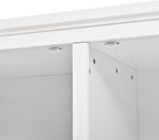 74.8" Tall Kitchen Pantry Cabinet with 4 Doors 6 Drawers 4 Pull-Out Trays, Freestanding Kitchen Cabinet Organizer for Dining Room Living Room, Pantry Cabinets for Kitchen Storage(White)