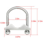 XRDS -RF Mount Clamp U-Bolt 4 PCS, Antenna Mast Clamp V Jaw Block with U Bolts for Outside Home Antenna