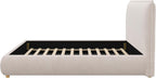 Merax King Size Upholstered Platform Bed Frame and Thick Padded Headboard