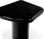 SAFAVIEH Couture Collection - Rhianna Black Concrete Accent Table, Sculptural Side Table, Modern Design (SFV2608B)