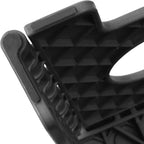 Casafield 16" Folding Step Stool with Handle (Set of 2), Black - Portable Collapsible Small Plastic Foot Stool for Adults - Use in the Kitchen, Bathroom and Bedroom