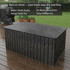 Metal Storage Box for Outdoors, Durable Large Capacity Organizer, Waterproof Garden Storage Solution for Tools, Equipment, and Supplies, Ideal for Home and Patio Use