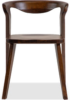 Furniture of America Nazaen III Mid-Century Modern Solid Wood 5-Piece Live Edge Dining Set – 82.5" Brown Table with Upholstered Chairs for Home Kitchen, Dinette, Rich Walnut