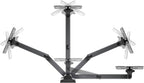 Space System FULLMOTION 100, Double Arm Wall Mount for 14'' to 25'' Flat Screen TV, VESA 50-75-100, Colour Black