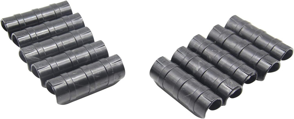Garden Greenhouse Clips Pack of 10, Black, Outer Diameter 0.94-1.02in, ABS+PC Material, High-Temperature & Cold Resistant