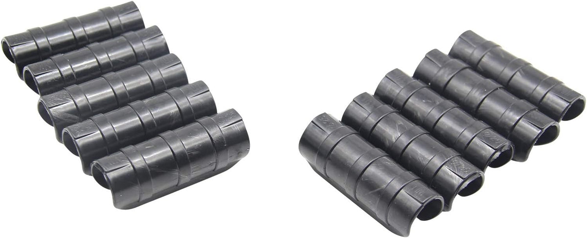 Garden Greenhouse Clips Pack of 10, Black, Outer Diameter 0.94-1.02in, ABS+PC Material, High-Temperature & Cold Resistant