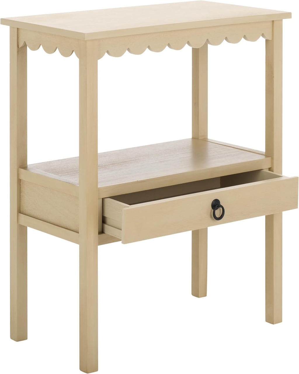 SAFAVIEH Home Collection Haven Natural Brown Low Drawer Accent Table