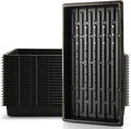 18-Pack 1020 Seedling Trays with Holes - Extra Strength Heavy Duty,10" x 20", Reusable 1020 Nursery Trays for Seed Germination, Plant Propagation, Garden Seed Starter and Microgreens