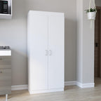 Pantry Cabinet with Ample Storage, Kitchen Organization, White