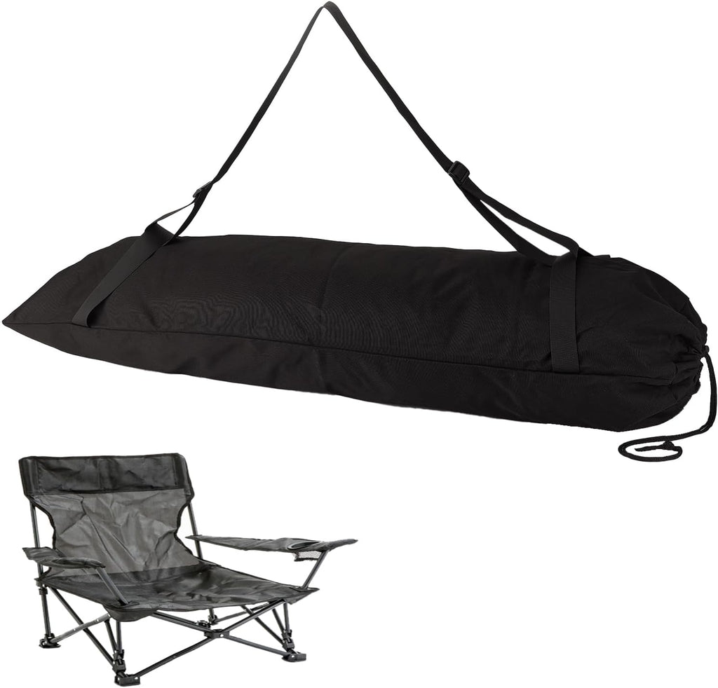 47" x 16" Large Camping Chair Replacement Bag，900D Oxford Cloth Folding Chair Carry Bag with Shoulder Strap, Heavy Duty Carry Sack for Outdoor Fishing Hammock Tent Camping Travel
