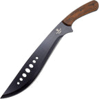Snake Eye Machete with Heavy Duty Construction-Ergonomic Non-Slip Handle and Belt Sheath for Gardening, Land-Management, Bushcraft, Hunting and Outdoor
