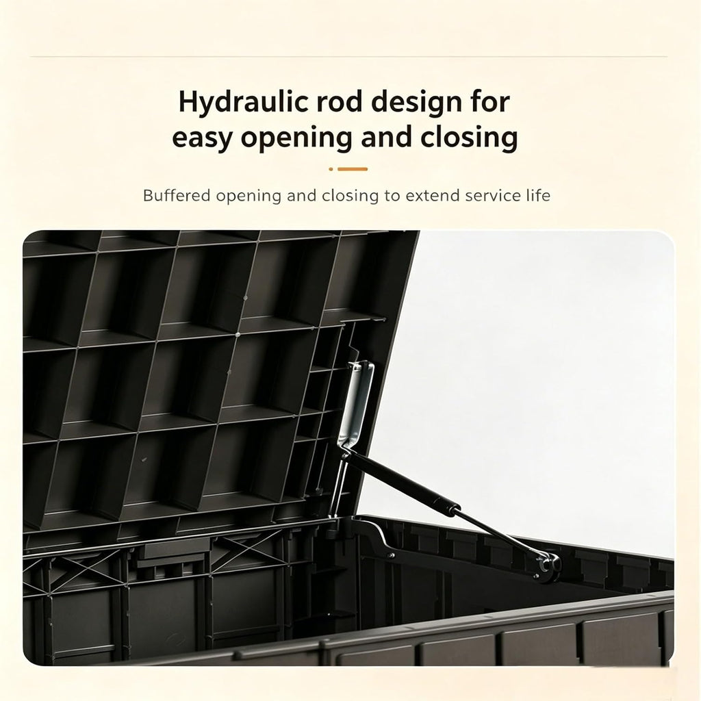 Outdoor Storage Box With Lock Slot, Package Delivery Boxes For Outside, Features Extra-large Storage Space, Deck Boxes Outdoor Waterproof, for A Wide Range Of Applications(Small)