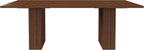 Rectangle Dining Table for 4-6, 78" Modern Dining Room Table with 2-Tier Storage Shelf Wood Rectangle Kitchen Dinner Furniture for Home, Dining Room