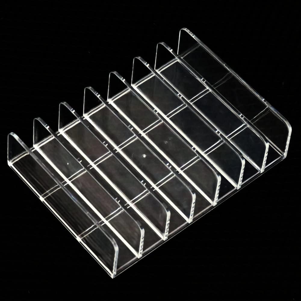 Pmsanzay DVD Storage Box - Clear Acrylic - Stackable DVD and CD Holder, CD Display Rack CD Organizer Stand - Holds up to 14 Standard CD Cases for Media Shelf Storage and Organization - No DVD