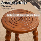 Solid Wood Side Table, Modern Round End Table, Simple Bedside Table, Bed Side Tables, Coffee Table, Sofa Table, Accent Table for Living Room, Bedroom(Brown)