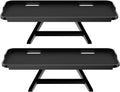 TETVIK TV Top Shelf Screen Adjustable Monitor Top Shelf Storage Bracket Tray Mount Computer Bracket for Cellphone Stand, Media Boxes, Game Console, Router, Speakers Black 2 Pieces