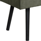 Comfy to go Entryway Bench - Green Bench for Bedroom, Modern Ottoman End of Bed, Corduroy Padded Benches for Living Room, Foyer, Mudroom, Hallway - 39" L x 14" W x 17" H | Corduroy Padded Benches for Living Room, Foyer, Mudroom, Hallway - 39" L x 14" W x