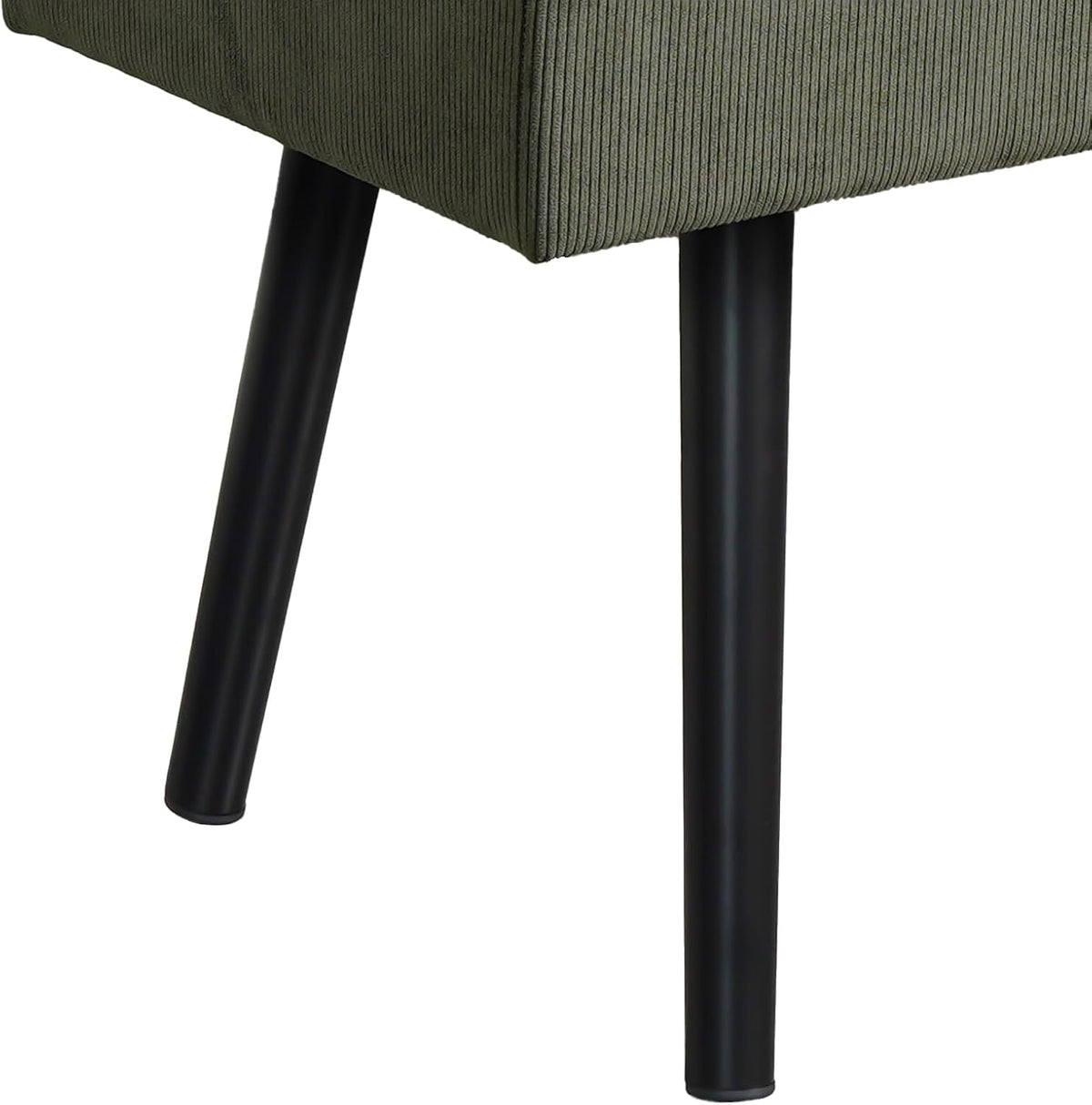 Comfy to go Entryway Bench - Green Bench for Bedroom, Modern Ottoman End of Bed, Corduroy Padded Benches for Living Room, Foyer, Mudroom, Hallway - 39" L x 14" W x 17" H | Corduroy Padded Benches for Living Room, Foyer, Mudroom, Hallway - 39" L x 14" W x