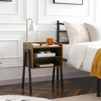 Bedside Table Furniture with 2 Tiers Open Storage Compartment for Bedroom Living Room (Color : A, Size (A