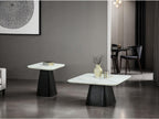 Contemporary Style 3pc Table Set Black Finish