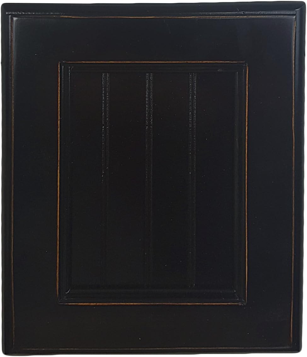 American Heartland Poplar Single Door Pantry, Antique Black