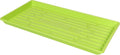 SUNPACK 10" x 20" Heavy Duty Shallow Plastic Seed Starting Tray, Lime Green, 1" - No Drainage Holes, Perfect for Greenhouses or Indoor Gardening