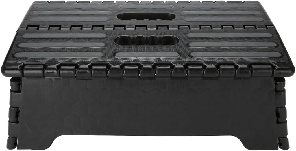 Folding Step Stool, The Lightweight Step Stool, Portable Folding Step Stool Black Step Ladder for Adults Seniors at Home, Kitchen, Bathroom, Bedroom, Closet