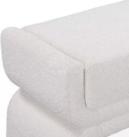 Modern Bedside Stool Bedroom Bench Simple Special-Shaped Living Room Long Home Shoe Changing Entryway(Gris,Small)