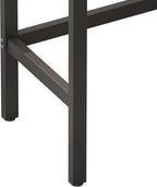 Bar Table and Chairs Set, 60.24” Long Pub Table with 3 Stools, High Top Desk Kitchen Dining Desk, 4-Piece Breakfast Table Set for Living Room Apartment Small Space (Dark Brown)