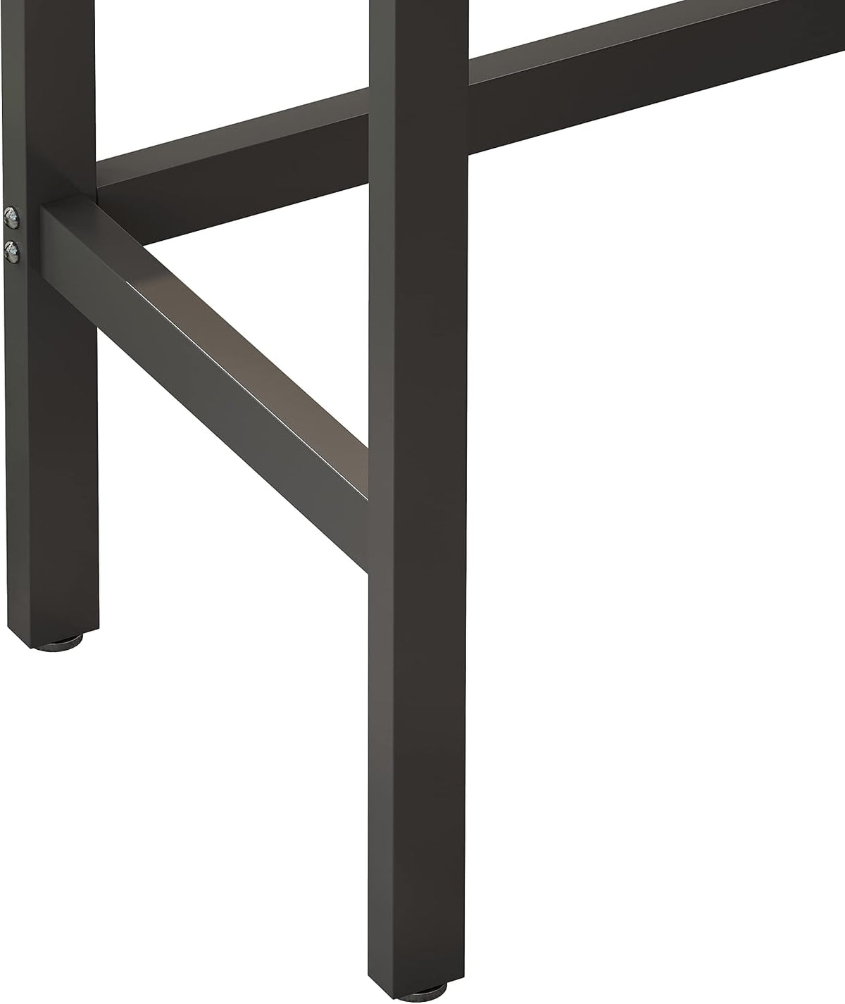 Bar Table and Chairs Set, 60.24” Long Pub Table with 3 Stools, High Top Desk Kitchen Dining Desk, 4-Piece Breakfast Table Set for Living Room Apartment Small Space (Dark Brown)