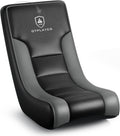 GTPLAYER Floor Rocking Gaming Chair – Floor Rolling Game Chairs with Angle Limiter, Gamer Rocker Floor Seat, Compact & Lightweight, Black & Grey