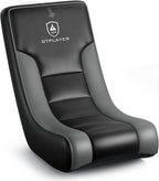 GTPLAYER Floor Rocking Gaming Chair – Floor Rolling Game Chairs with Angle Limiter, Gamer Rocker Floor Seat, Compact & Lightweight, Black & Grey