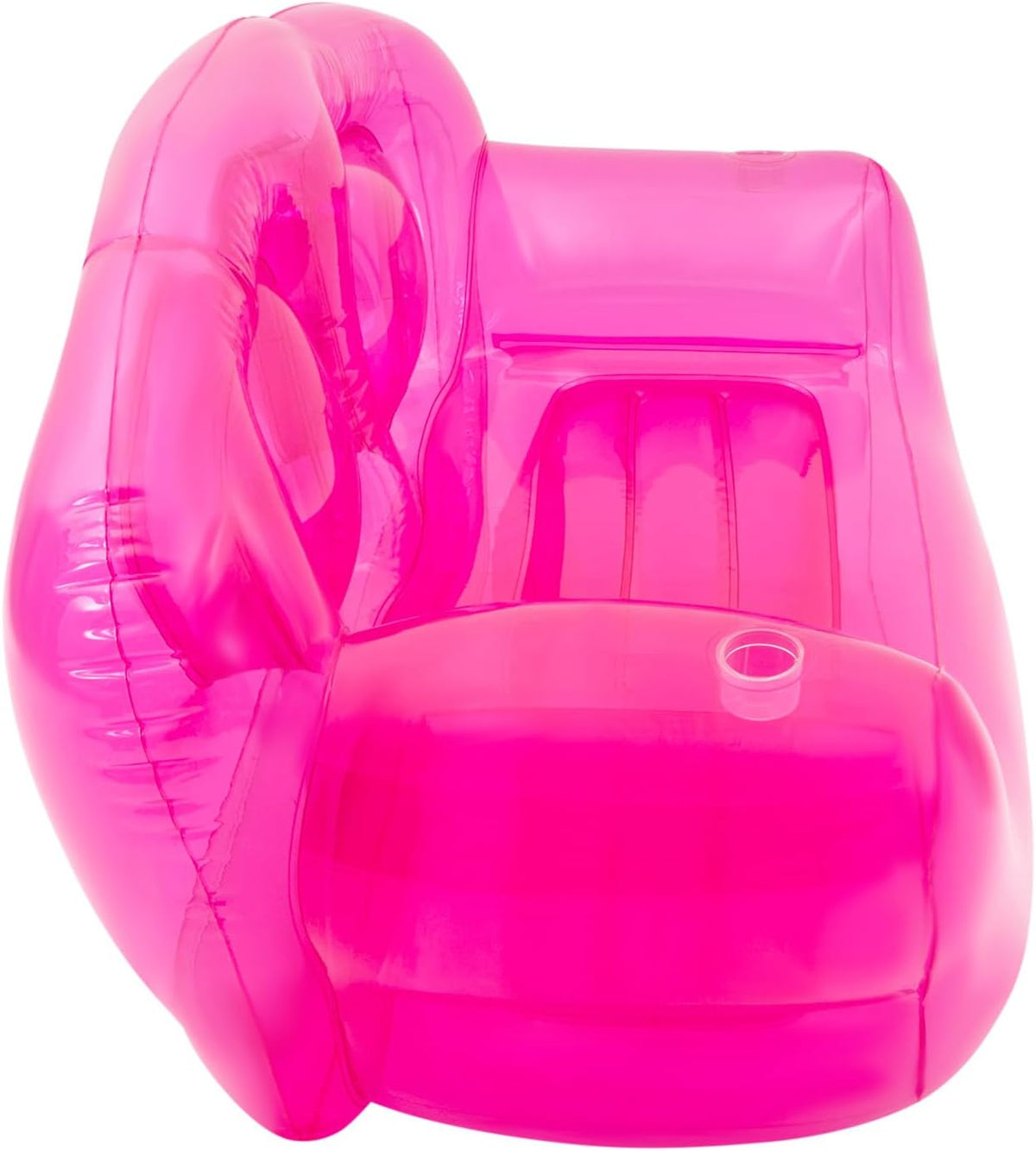 Portable Transparent Inflatable Sofa, Double Person Air Couch, PVC Blow Up Chair for Indoor Outdoor, Camping, Beach, Patio, Yard, 440lbs Capacity