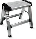 Folding Step Stool Small Foldable Step Stool One Step Ladder with 330 lb Large Loading Capacity for Kitchen, Bathroom, Closet, Garage, Garden