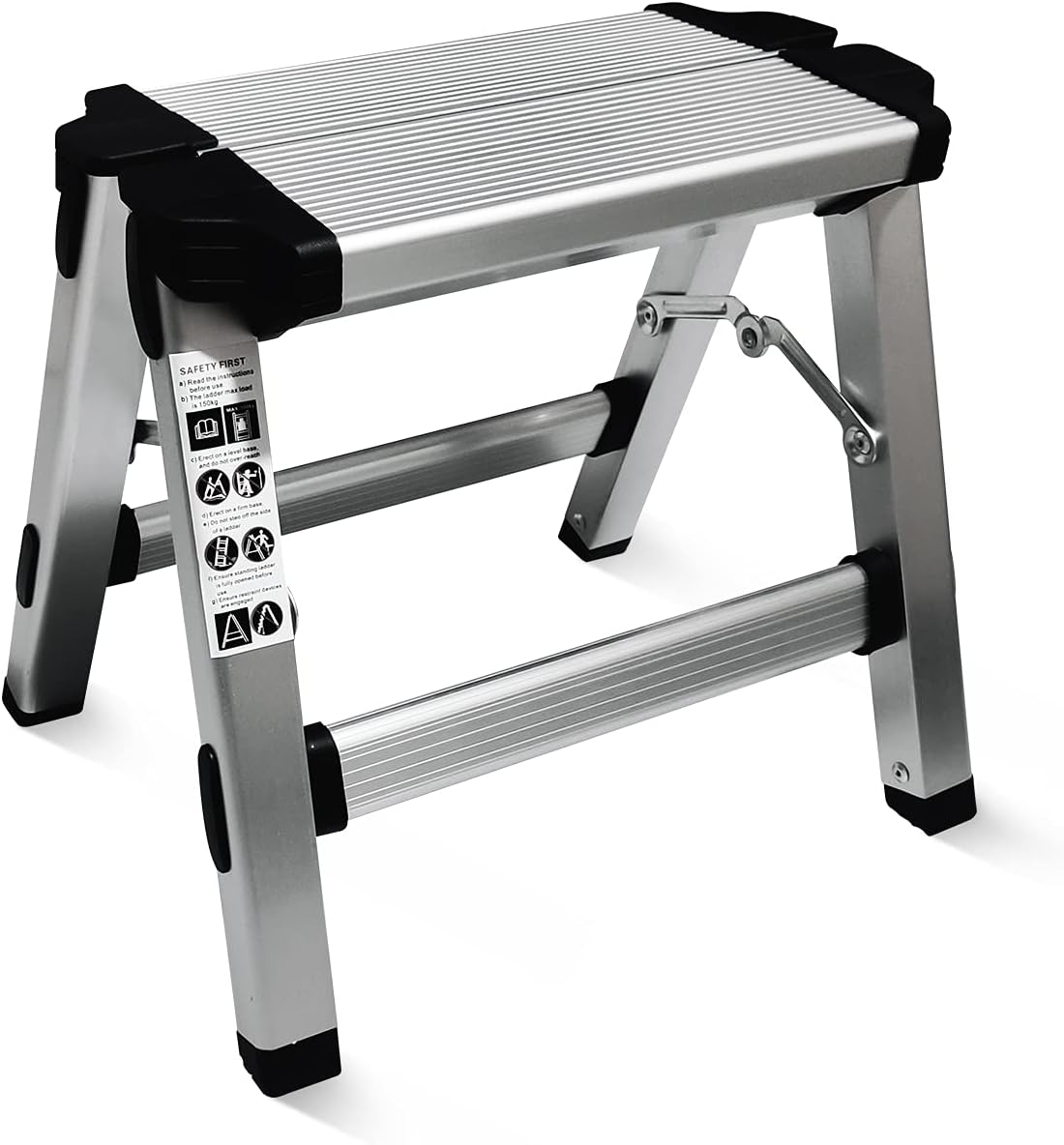 Folding Step Stool Small Foldable Step Stool One Step Ladder with 330 lb Large Loading Capacity for Kitchen, Bathroom, Closet, Garage, Garden