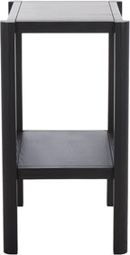 SAFAVIEH Home Collection - Hendro Accent Table, Black Rectangular Side Table with 1 Shelf, Fully Assembled (ACC2401B)