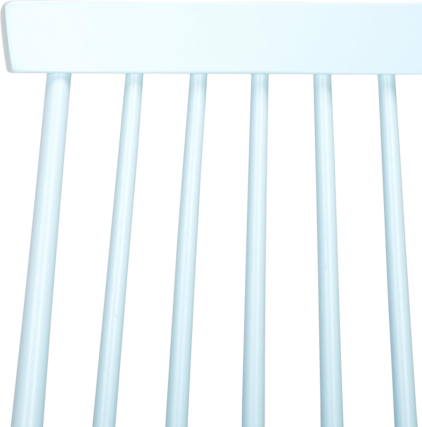 SAFAVIEH Furniture - Burris Side Chair Set of 2 - Pale Blue - Solid Wood - Modern Clean-Line Design - Ideal for Dining Room, Kitchen, Living Room, 17.7" Seat Height (AMH8511G-SET2)